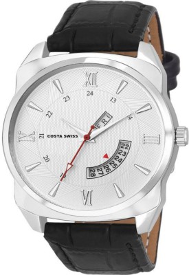 Costa Swiss CS-9019 Day & Date Analog Watch  - For Men   Watches  (Costa Swiss)