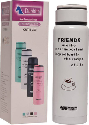 

dubblin CUTIE 350 ml Water Bottle(Set of 1, White)