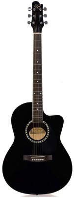 Givson ST10-AC Acoustic Guitar Linden Wood Linden Wood Right Hand Orientation(Black)