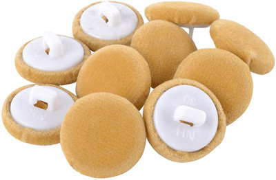 

AM Velvet Yellow designer buttons for crafts/stitching/jewelry/artwork- pack of 10