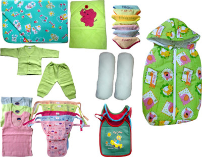 

Xchildhood Newborn Baby Care Combo Set .(Multicolor)