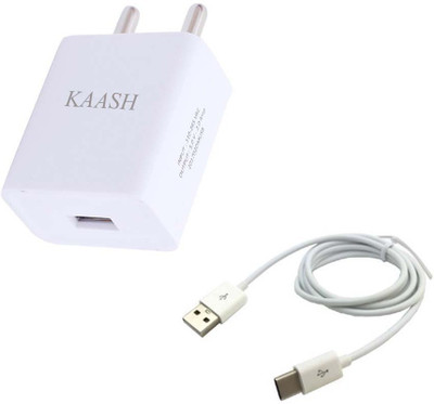 

Kaash 2A Wall Charger with C type Sync Cable for H_T_C U Ultra Mobile Charger(White)