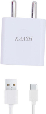 

Kaash 2A Wall Charger with C type Sync Cable for Glxy A5 2017 Mobile Charger(White)