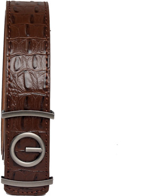 

Integriti Men Casual Brown Artificial Leather Belt, Dark brown