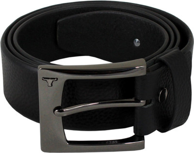 

Bulchee Men Formal Black Genuine Leather Belt