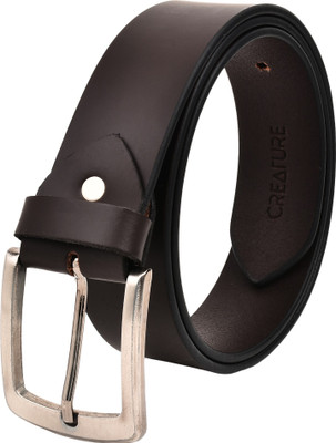 

Creature Men Casual, Party, Formal, Evening Brown Genuine Leather Belt