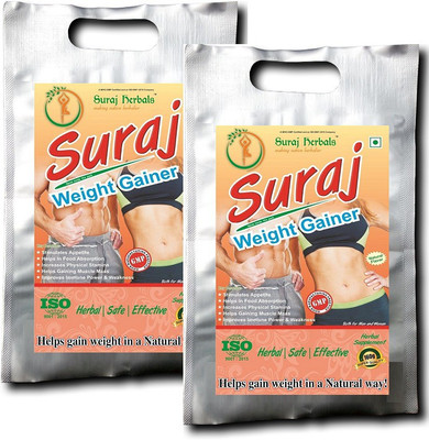 

Suraj Herbals Weight Gainer- Pure Herbal, Gain 5-8kg Weight (Pack Of 2)(320 g)