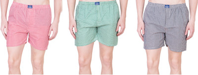 Akaas Checkered Men Boxer(Pack of 3)
