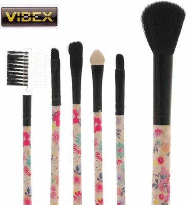 

VibeX ® Multicolor Makeup Brushes Eyeshadow Lip Cream Face Powder Foundation Brushes Set(Pack of 5)