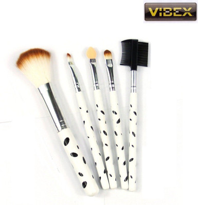 

VibeX ® Beauty Tools Mini 5Pcs Soft Cosmetics Eyeshadow Powder Face Makeup Brush Set(Pack of 5)