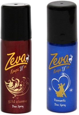 

Zeva Keepz U On Zeva deodorant men & women bodyspray unisex giftset comboset Gift Set Combo Set(Set of 2)
