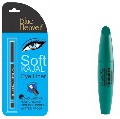 BLUE HEAVEN walk free mascara and soft kajal(2 Items in the set)