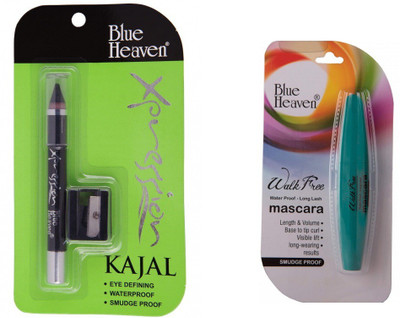 BLUE HEAVEN expression kajal with walk free mascara(2 Items in the set)