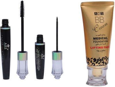 

ADS Waterproof Eyeliner / Mascara / BB Cream(Set of 3)