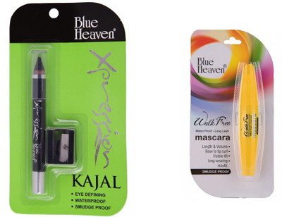 BLUE HEAVEN walk free mascara with expression kajal(2 Items in the set)