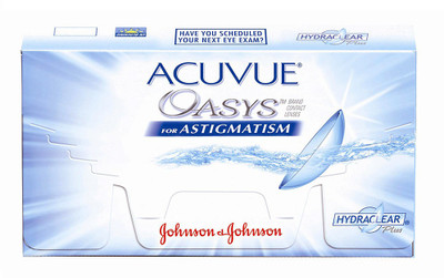 

Johnson & Johnson J&Jacuvue Oasys ASTIGMATISM Bi-weekly Contact Lens(2.5, Clear, Pack of 6)