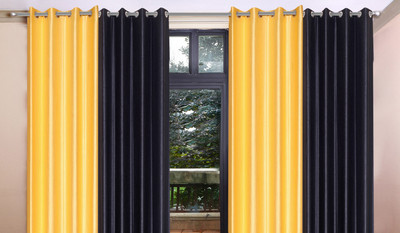 40% OFF on Madhav product 212 cm (7 ft) Polyester Door Curtain (Pack Of 4)(Geometric, Multicolor)