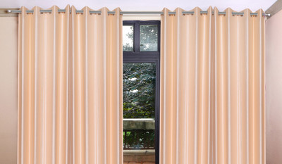50% OFF on Madhav product 212 cm (7 ft) Polyester Door Curtain (Pack Of 4)(Solid, Multicolor)