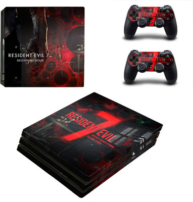 

Hytech Plus Resident Evil Biohazard Special Edition Theme Sticker for PS4 PRO Console & 2 Controllers Gaming Accessory Kit(Multicolor, For PS4)