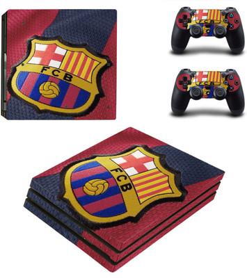 

Hytech Plus FCB Jersey Logo Theme Sticker for PS4 PRO Console & 2 Controllers Gaming Accessory Kit(Multicolor, For PS4)