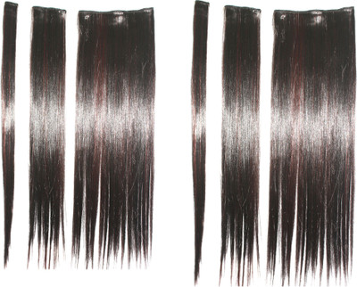 

Ritzkart 6pc multi strait extension silky &natural feeling highlighting Hair Extension