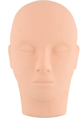 

Ritzkart Mannequin Training Head Make Up Closed Eyes Flat Practice Eyelash head mould Hair Extension