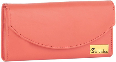 

Goldmine Girls Multicolor Artificial Leather Wallet(1 Card Slot), Peach