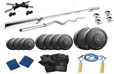 

Protoner 46 kg PVC weight with 4 rods Home Gym Combo(40 - 60 kg)
