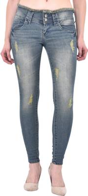 Fasnoya Slim Women's Dark Green Jeans