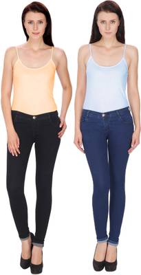 NJ's Slim Women's Black, Dark Blue Jeans