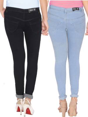 NJ's Skinny Women's Black, Light Blue Jeans