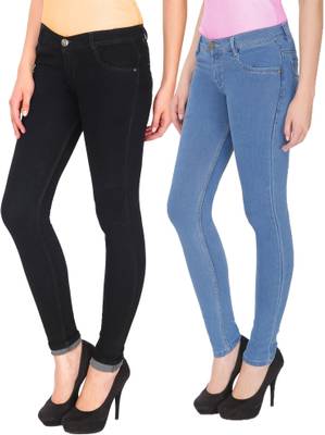 NJ's Slim Women's Black, Blue Jeans