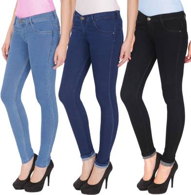 NJ's Slim Women's Black, Dark Blue Jeans