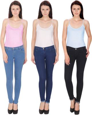 NJ's Slim Women's Black, Dark Blue Jeans