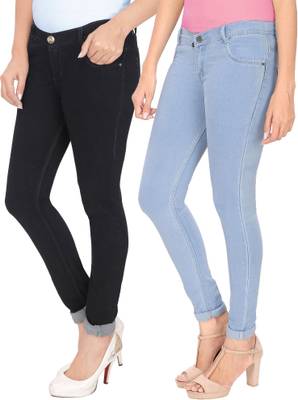 NJ's Skinny Women's Black, Light Blue Jeans