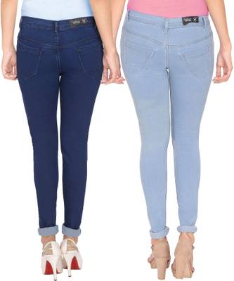 NJ's Slim Women's Light Blue, Dark Blue Jeans