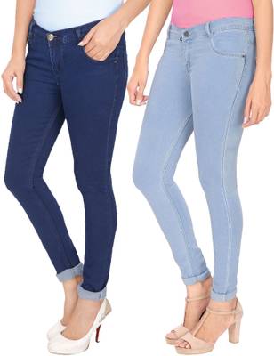 NJ's Slim Women's Light Blue, Dark Blue Jeans