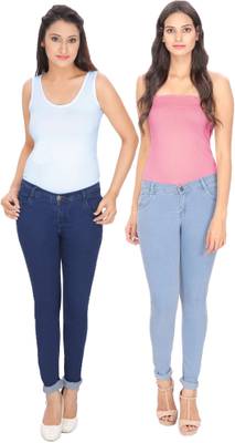 NJ's Slim Women's Light Blue, Dark Blue Jeans