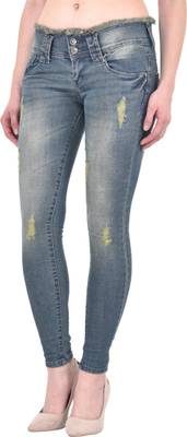 Fasnoya Slim Women's Dark Green Jeans