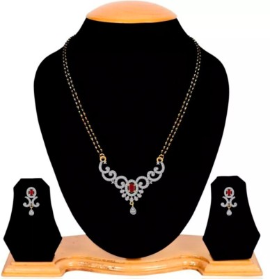 YouBella Alloy Red, Gold Jewellery Set(Pack of 1)