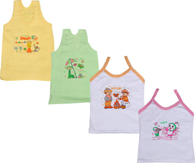 

IndiWeaves Camisole Bodysuit Slip For Girls(White, Pack of 4, Green;white;yellow