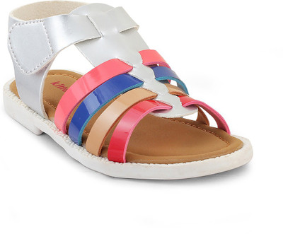 

Kittens Girls Sling Back Strappy Sandals(Silver