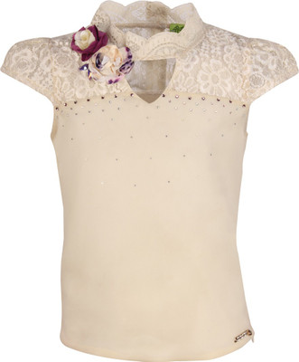 Cutecumber Girls Party Georgette Top(White, Pack of 1) Flipkart