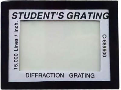 

NSAW Diffraction Grating 15000 lines per inch with own certified(Multicolor)