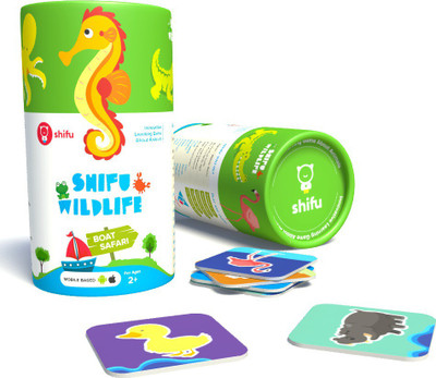 Shifu Wildlife Boat Safari - 20 Animals in 3D (Aquatic & Aerial) - Educational - Augmented Reality game (Gift for Kids - Boys & Girls age 2-10 yrs - Mobile / Tablet based)(Multicolor) Flipkart