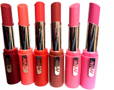 

NYN New Fashion Color Lipstick Pack of 6 C(Multicolor, 4.2 ml)