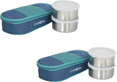 

Carrolite Combo Century Blue-Green 4 Containers Lunch Box(800 ml), Multicolor