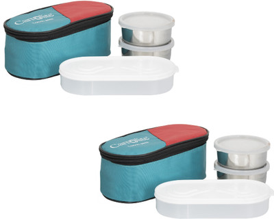 

Carrolite Combo Legend C_4 6 Containers Lunch Box(1300 ml), Green