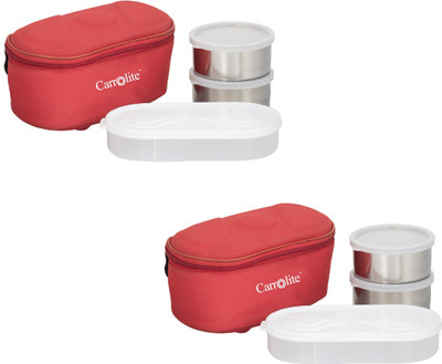 

Carrolite Combo Legend C_16 6 Containers Lunch Box(1300 ml), Red