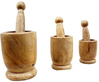 

craftspoint Wood Masher(Brown, Pack of 3)